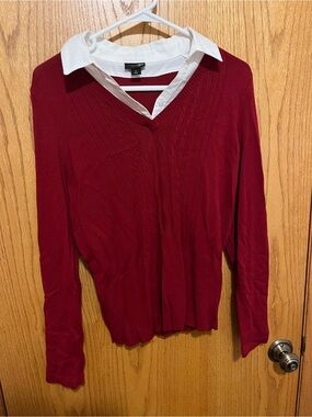 East 5th ribbed sweater with collar